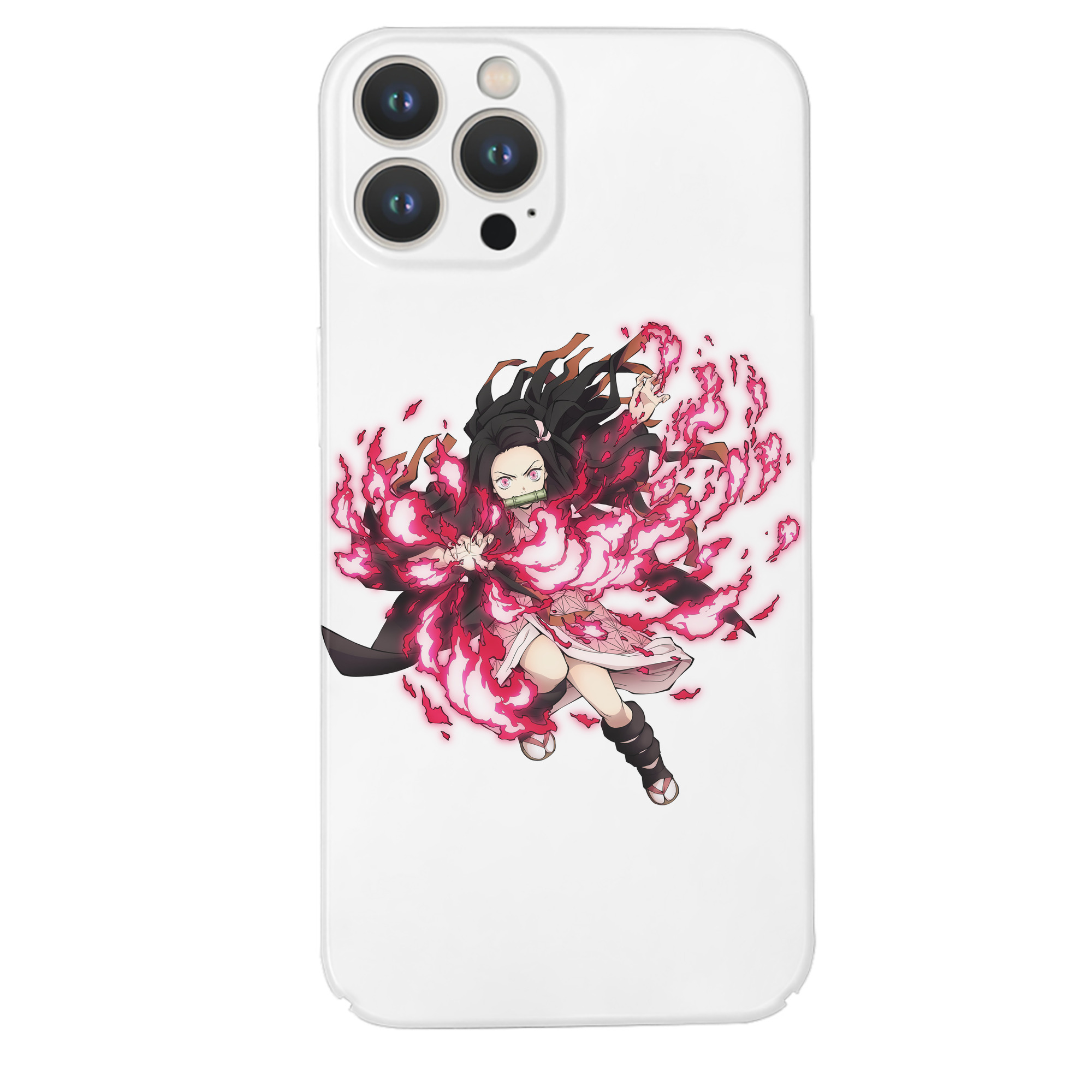 （画像用） 鬼滅の刃（きめつのやいば）竈門 禰󠄀豆子／かまど ねずこ Kamado Nezuko 【iPhone 14シリーズ対応】ハードケース